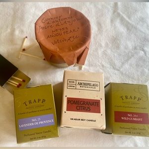 NEW IN BOX Set of FOUR Trapp, Votivo & Archipelago Luxury Candles
